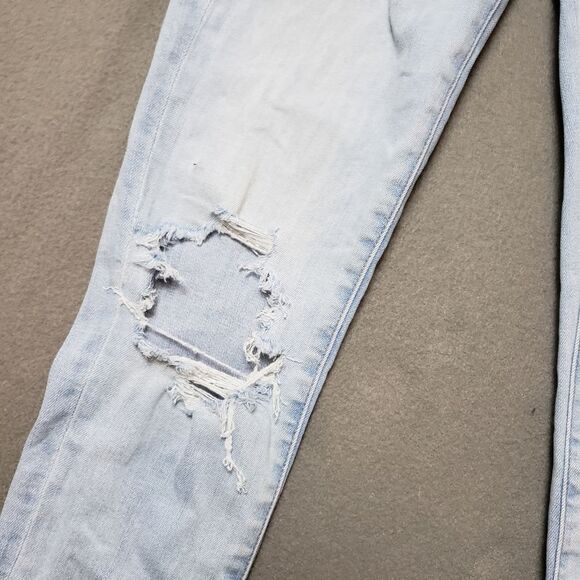 American Eagle next level Stretch Size 0 regular Hi-Rise distressed Jegging - Picture 6 of 16